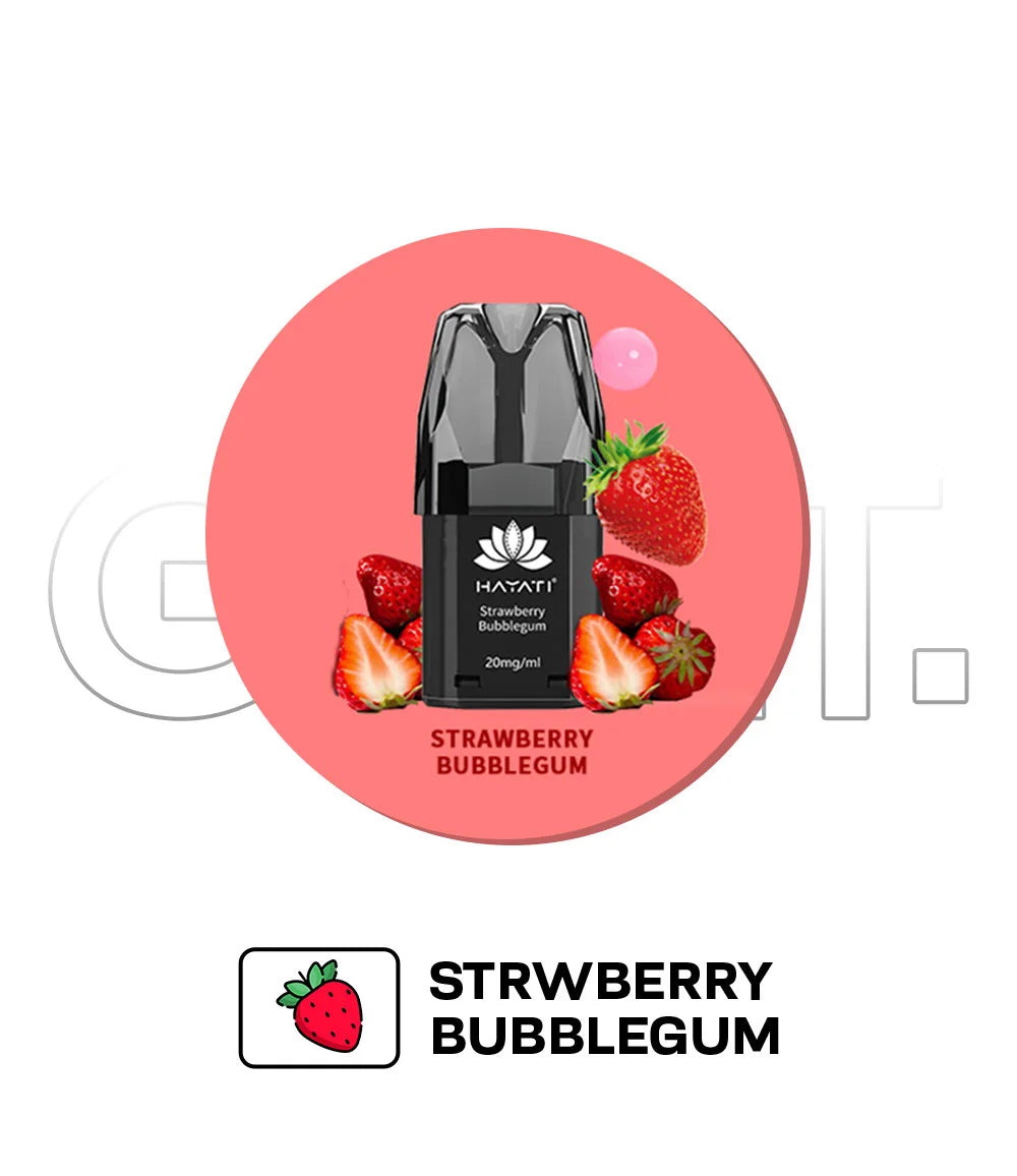 Hayati Remix 2400 Puffs Pre filled Replacement Pods product images strawberry