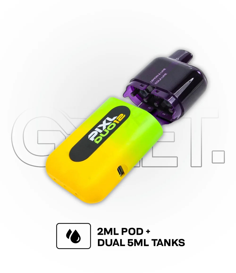 PIXL_DUO_12_Disposable_Vape_2ml_Pod_Dual_5ml_Tanks
