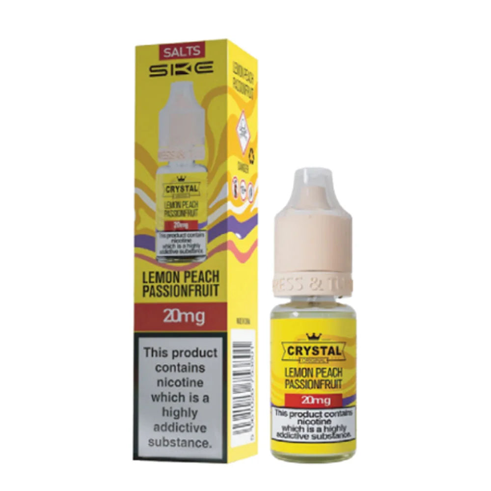 SKE Crystal Original 10ml Nic Salt E Liquid Lemon Peach Passionfruit