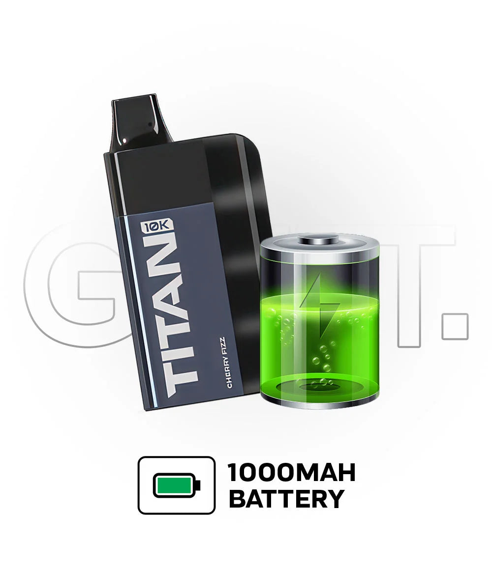 Titan 10K Prefilled Pod Kit product images battery