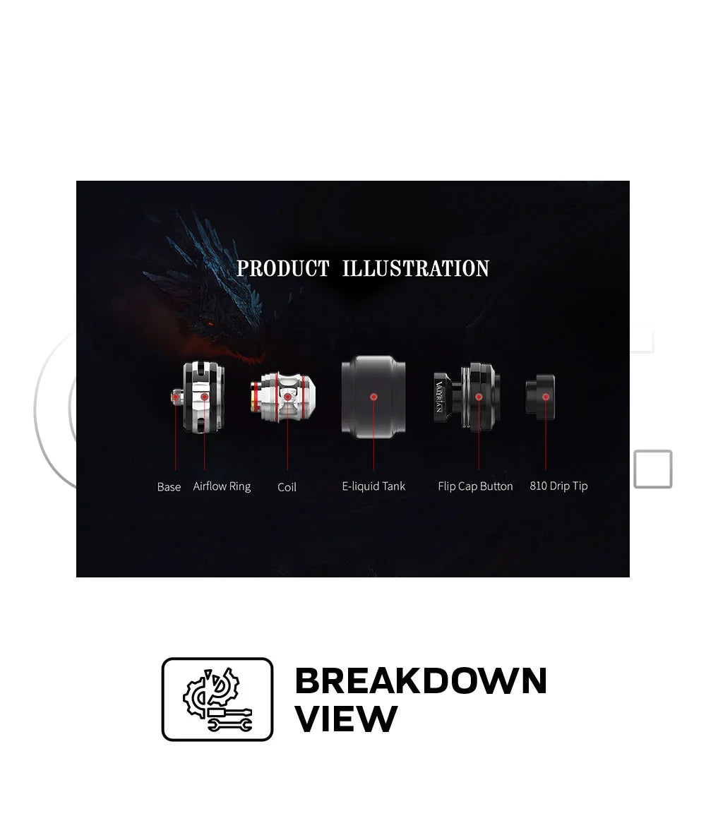 Uwell Valyrian 2 Tank  product images breakdown