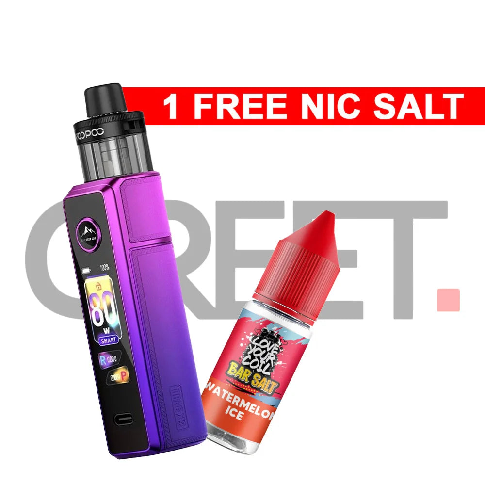 Voopoo Drag X3 Kit 80W 40% Off Powerful Vape Voopoo Drag X3 Kit 80W 40% Off Powerful Vape
