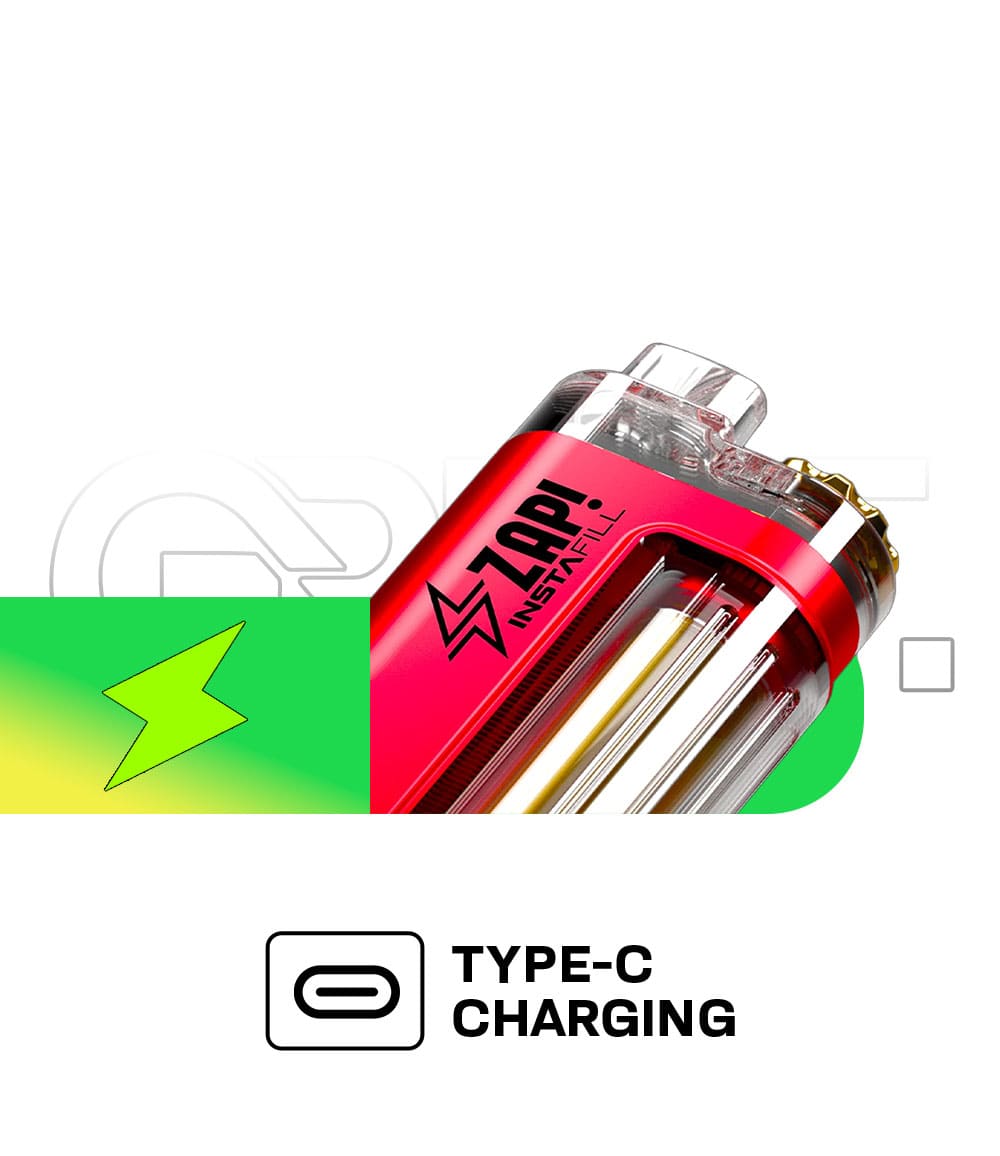 Zap Instafill 3500 Disposable Vape Kit product images charging