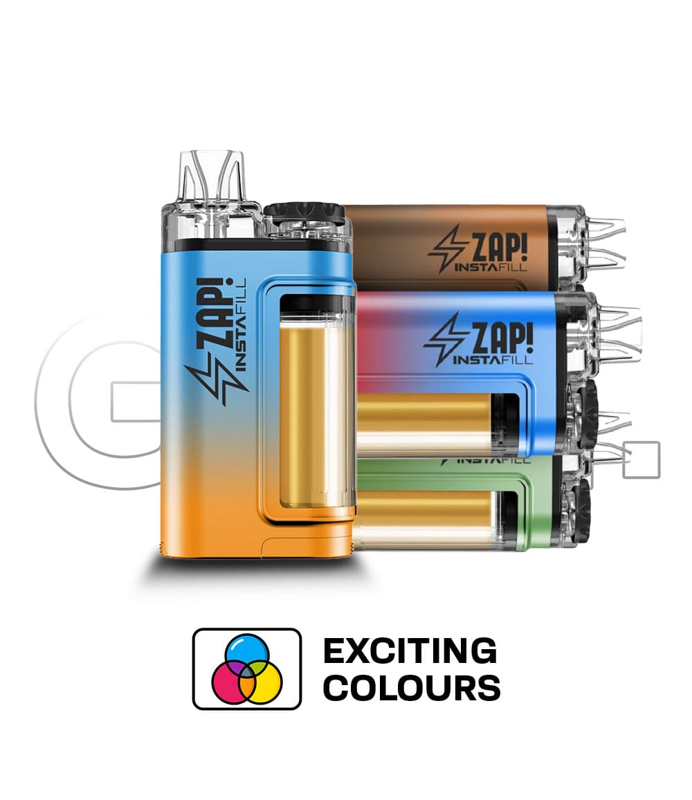 Zap Instafill 3500 Disposable Vape Kit product images colours