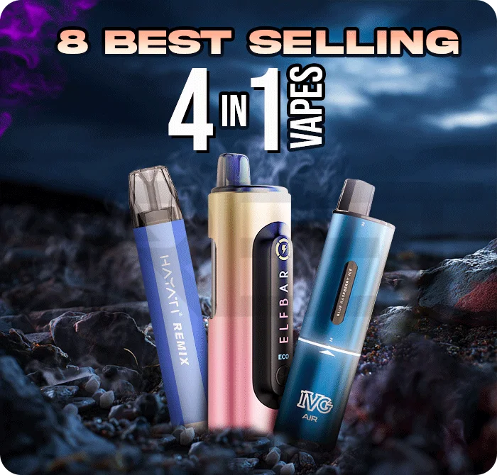 8 Best Selling 4 in 1 Vapes