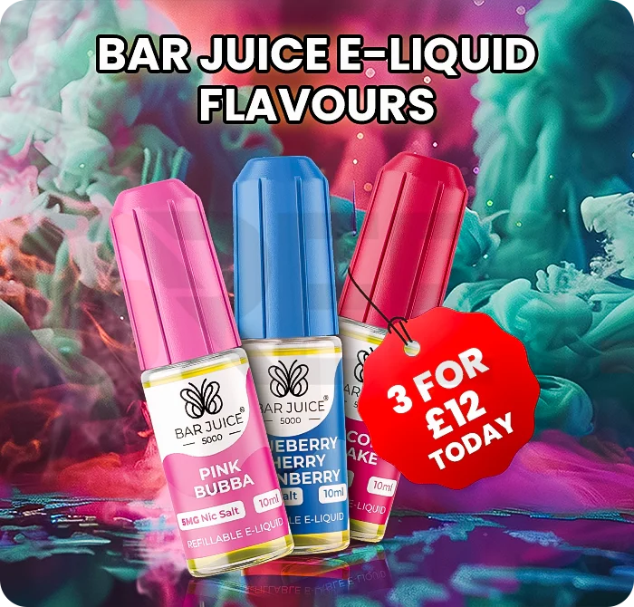 Bar Juice E-Liquid Flavours – Grab 3 for £12 Today!