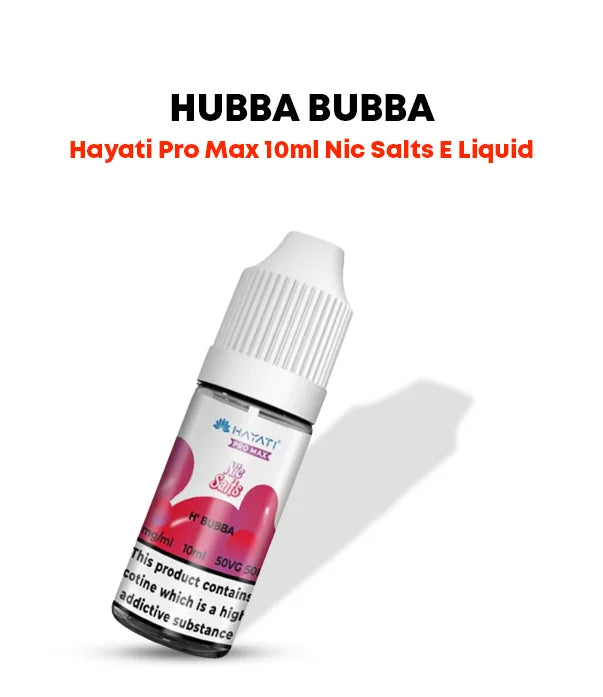 Hubba Bubba 10ml Nic Salt by Hayati Pro Max | Classic Bubblegum Vape Hubba Bubba 10ml Nic Salt by Hayati Pro Max | Classic Bubblegum Vape