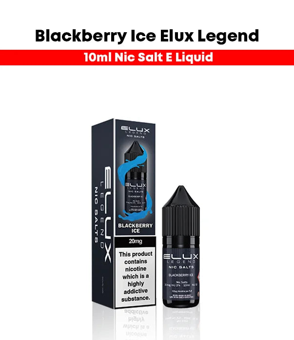 blackberry ice vape juice Elux Blackberry Ice Nic Salt 10ml Pod Juice-3 For £12