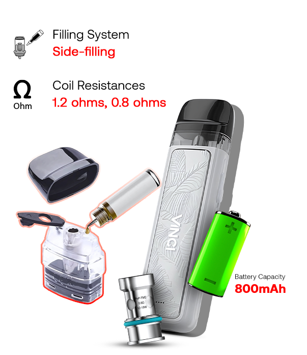 2ND_Voopoo_Vinci_Royal_Edition_15W_Pod_Kit_FEATURES