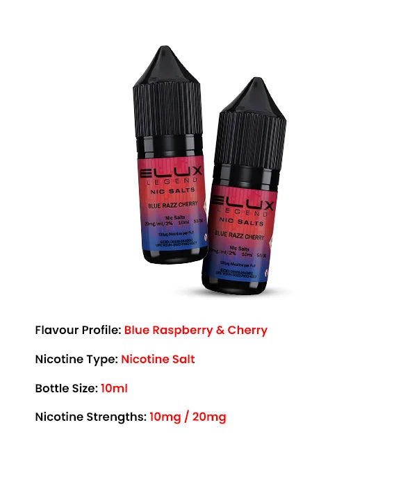 2nd_Blue_Razz_Cherry_Elux_Legend_10ml_Nic_Salt_E_Liquid_features