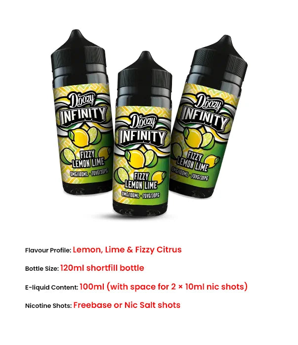 2nd_Fizzy_Lemon_Lime_Doozy_Infinity_100ml_7030_Shortfill_E_Liquid_features