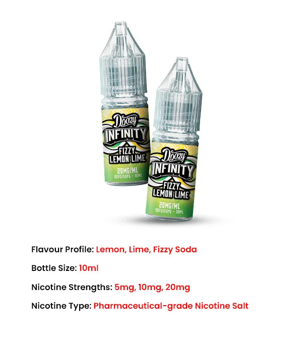 2nd_Fizzy_Lemon_Lime_Doozy_Infinity_10ml_Nic_Salt_E_Liquid_features