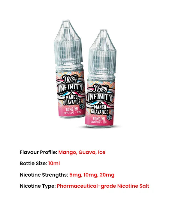 2nd_Mango_Guava_Ice_Doozy_Infinity_10ml_Nic_Salt_E_Liquid_features