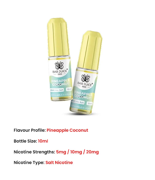 2nd_Pineapple_Coconut_Bar_Juice_5000_10ml_Nic_Salt_E_liquid_features
