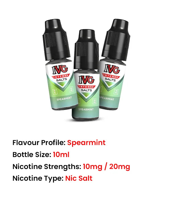 2nd_Spearmint_IVG_Intense_10ml_Nic_Salt_E_Liquid_features