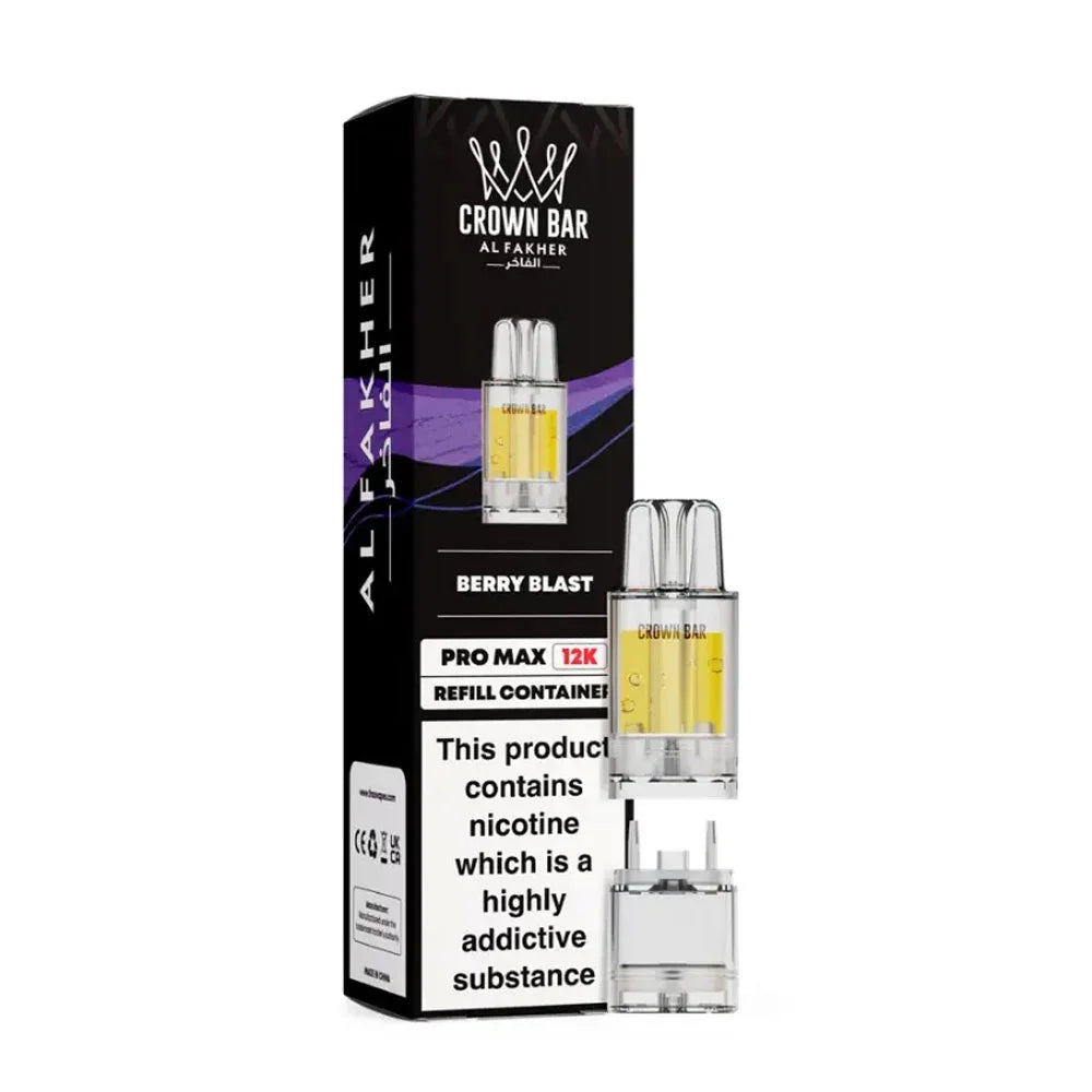 Al Fakher Crown Bar Pro Max 12K Prefilled Pods - Berry Blast