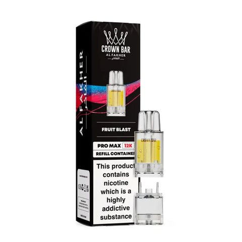 Al Fakher Crown Bar Pro Max 12K Prefilled Pods - Fruit Blast