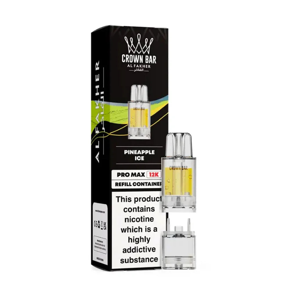 Al Fakher Crown Bar Pro Max 12K Prefilled Pods - Pineapple Ice