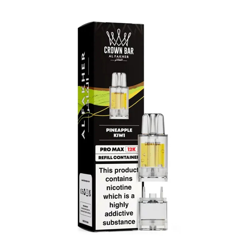 Al Fakher Crown Bar Pro Max 12K Prefilled Pods - Pineapple Kiwi