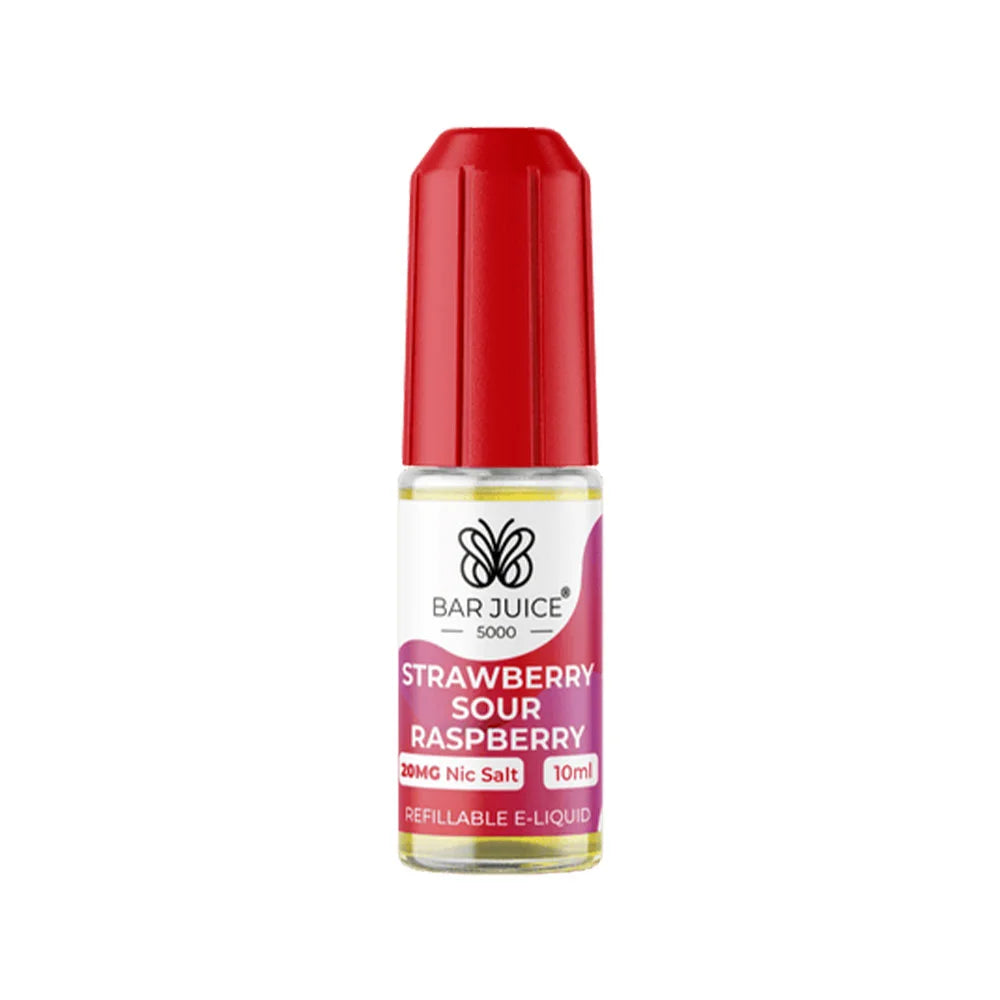 Strawberry Sour Raspberry Bar Juice 5000 10ml Nic Salt E liquid