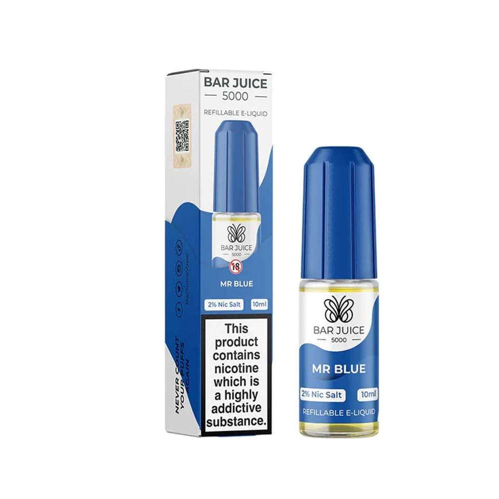 Mr Blue Bar Juice 5000 10ml Nic Salt E liquid