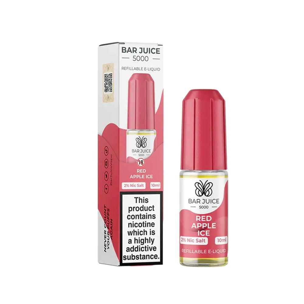 Red Apple Ice Bar Juice 5000 10ml Nic Salt E liquid