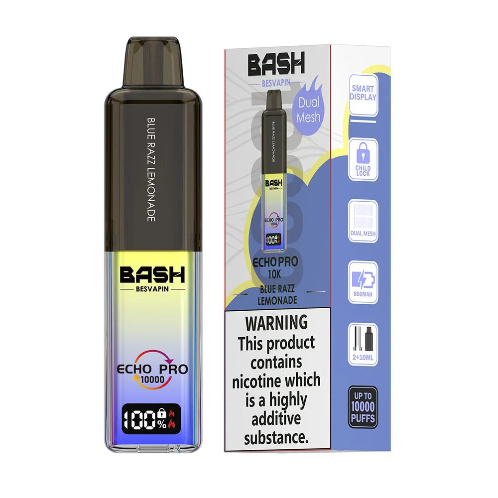 Bash Besvapin Echo Pro 10K Prefilled Pod Kit - Blue Razz Lemonade