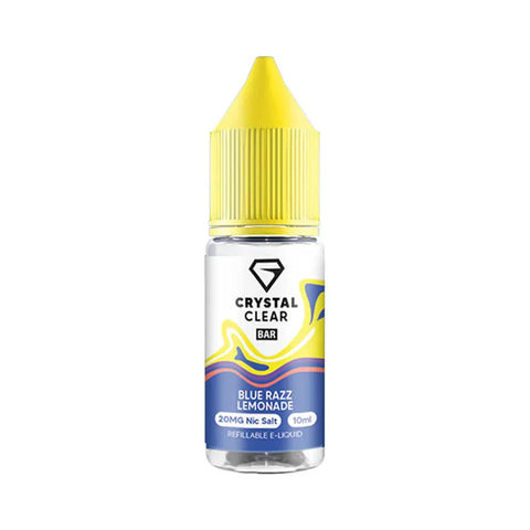 Crystal Clear Bar 10ml Nic Salt E Liquid - Blue Razz Lemonade