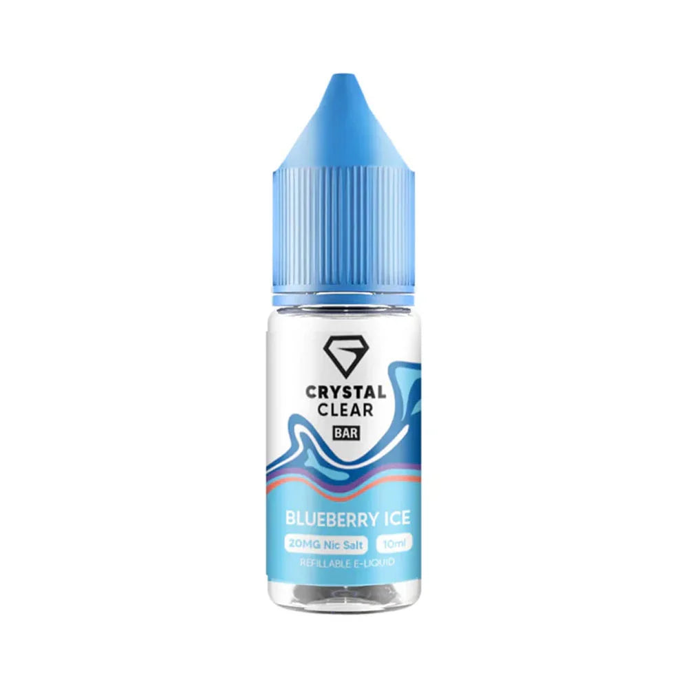 Crystal Clear Bar 10ml Nic Salt E Liquid - Blueberry Ice