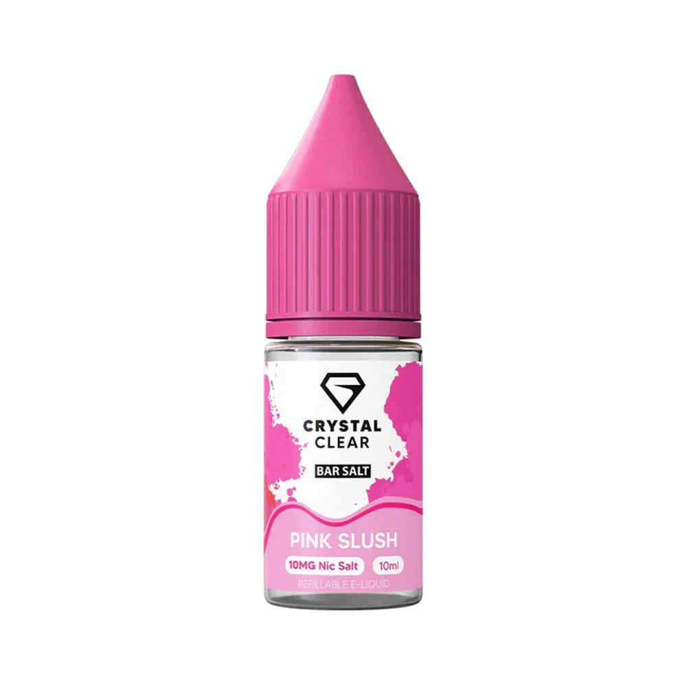 Crystal Clear Bar 10ml Nic Salt E Liquid - Pink Slush