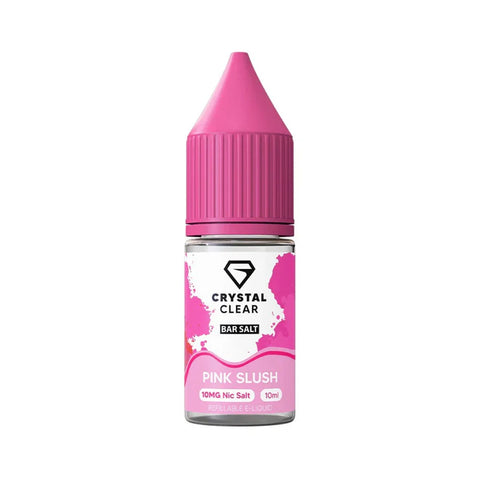 Crystal Clear Bar 10ml Nic Salt E Liquid - Pink Slush