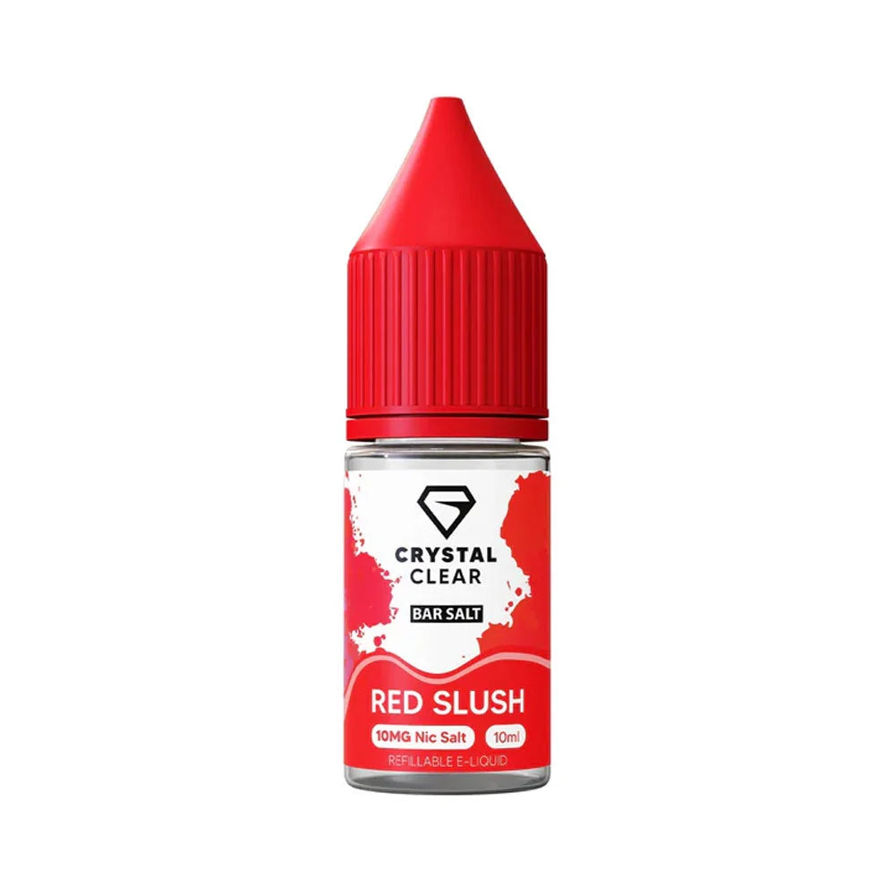 Crystal Clear Bar 10ml Nic Salt E Liquid - Red Slush
