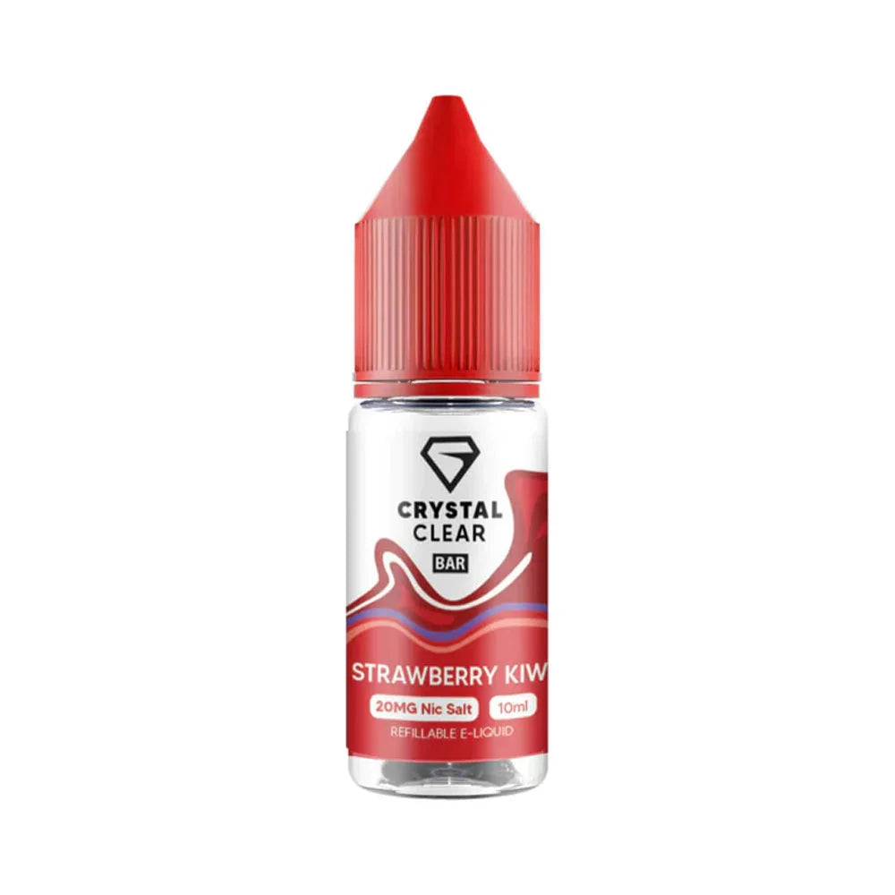 Crystal Clear Bar 10ml Nic Salt E Liquid - Strawberry Kiwi