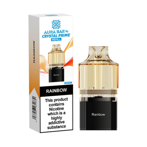 Crystal Prime Aura Bar 10K Prefilled Pods - Rainbow