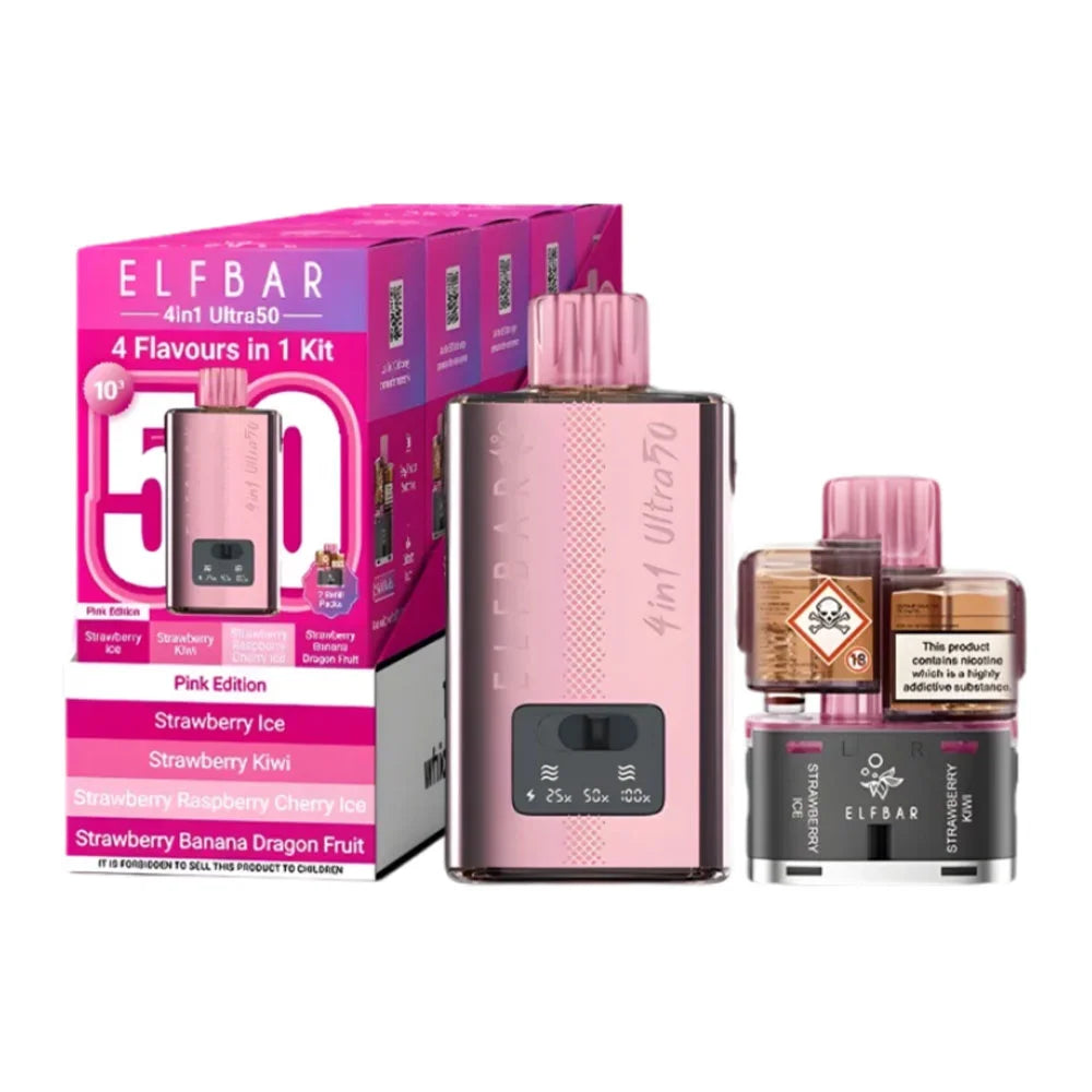 Elf Bar 4-In-1 Ultra 50 Prefilled Pod Kit - Pink Edition
