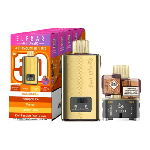 Elf Bar 4-In-1 Ultra 50 Prefilled Pod Kit - Tropical Edition