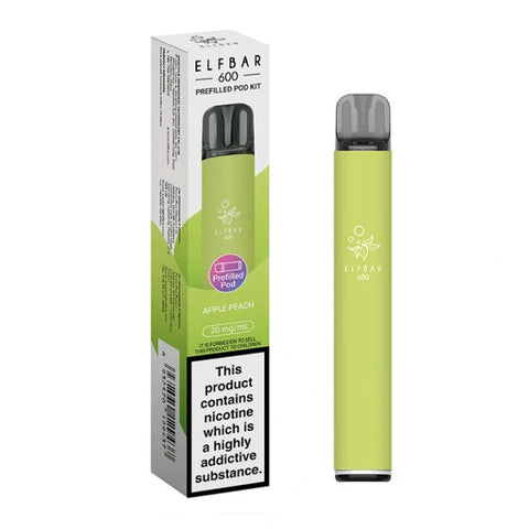 Elf Bar 600 Prefilled Pod Kit - Apple Peach