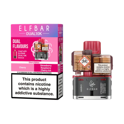 Elf Bar Dual 10K Prefilled Pods - Cherry Edition