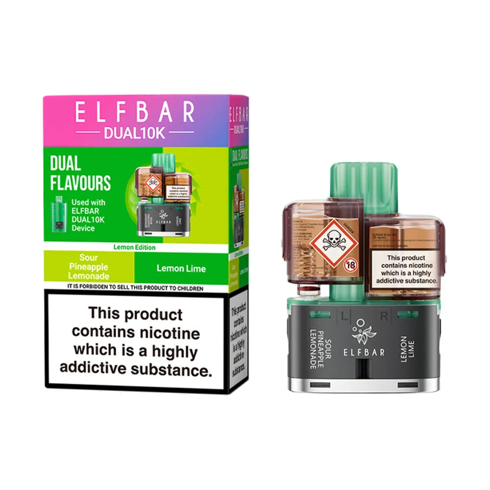 Elf Bar Dual 10K Prefilled Pods - Lemon Edition