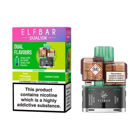 Elf Bar Dual 10K Prefilled Pods - Lemon Edition