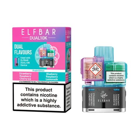 Elf Bar Dual 10K Prefilled Pods - Purple Edition