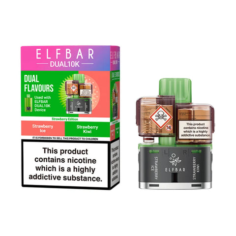 Elf Bar Dual 10K Prefilled Pods - Strawberry Edition