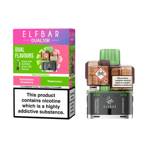 Elf Bar Dual 10K Prefilled Pods - Watermelon Edition