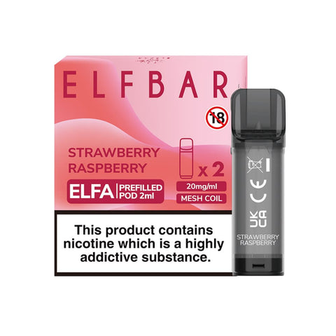 Strawberry Raspberry Elf Bar Elfa Prefilled Pod