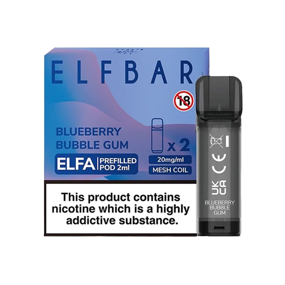 Blueberry Bubble Gum Elf Bar Elfa Prefilled Pod