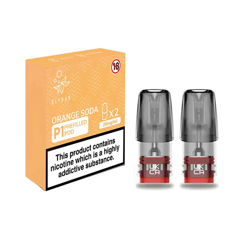 Orange Soda Elf Bar P1 Prefilled E Liquid Pod (Pack of 2)