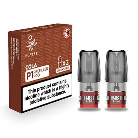 Cola Elf Bar P1 Prefilled E Liquid Pod (Pack of 2)