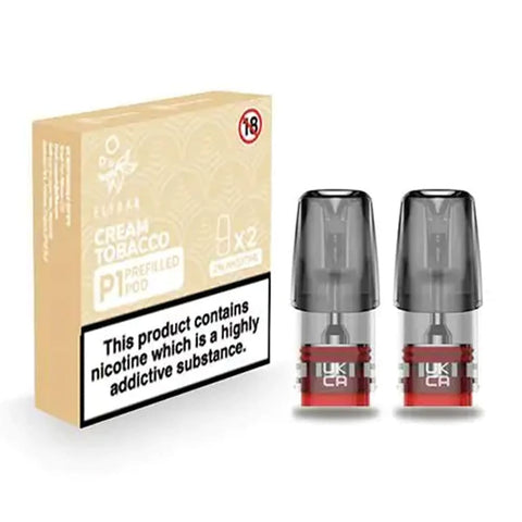 Cream Tobacco Elf Bar P1 Prefilled E Liquid Pod (Pack of 2)