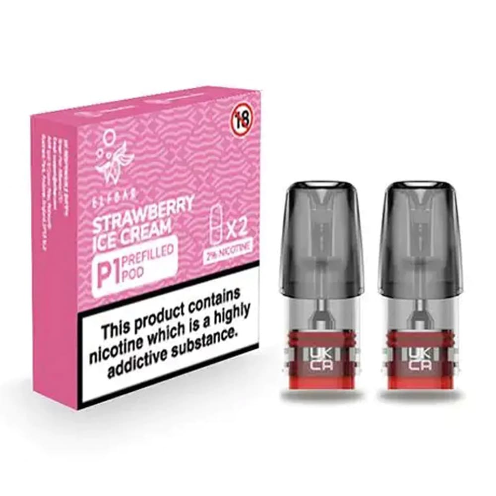 Strawberry Ice Cream Elf Bar P1 Prefilled E Liquid Pod (Pack of 2)