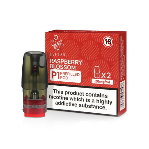 Raspberry Blossom Elf Bar P1 Prefilled E Liquid Pod 